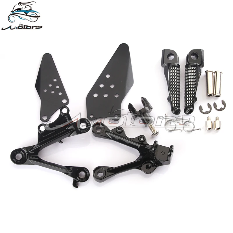 Спереди подножки для ног педали кронштейн для KAWASAKI ZX6R ZX-6R ZX 6R 2009 2010 2011 2012 09, 10, 11, 12, 13, 14 лет