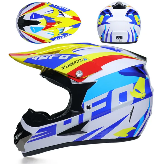 DOT утвержден легкий шлем мотоцикл, гоночный велосипед шлем детский ATV велосипед Горные MTB DH крест шлем capacetes WLT-126 V - Цвет: 11