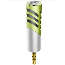 Портативный 90 градусов Поворотная розетка точный звукосниматель низкий уровень шума Профессиональный R1 Мини-конденсатор микрофон мобильный телефон микрофон Запись