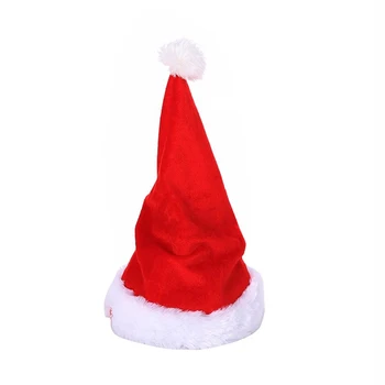 

Animated Christmas Santa Hat with Moving and Music Red Xmas Hat