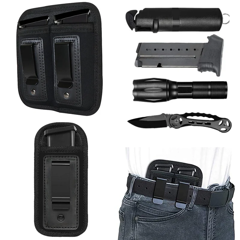 

IWB скрытого ношения Magazne чехол ножевой фонарик Зажигалка Пистолет подсумок держатель CZ G2C Glock 17 19 43 Sig Sauer 92f аксессуар
