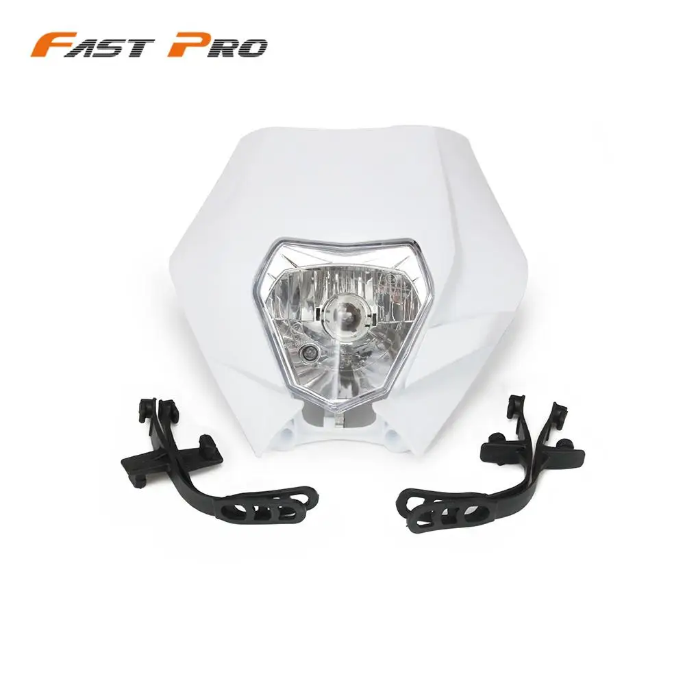 12V 35W Универсальная мотоциклетная фара фары для мотоциклов KTM EXC XCF SXF SMR 125 250 350 450 Enduro Кроссовый мотоцикл для супермото мотокросс