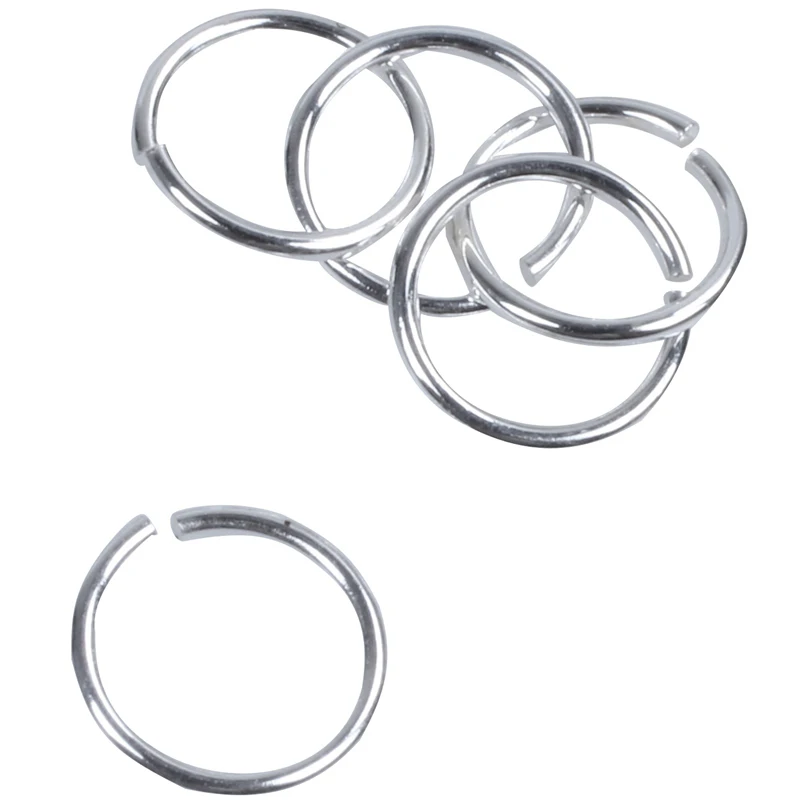 

50x Silver Open Jump Rings - Jewellery Making Findings Beading Crafting