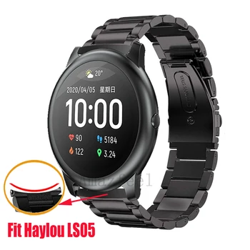 

Metal Watch Strap Haylou Solar LS05 Smart Watchband Stainless Steel Bracelet For Xiaomi Haylou Solar Strap Wrist Band Bracelets