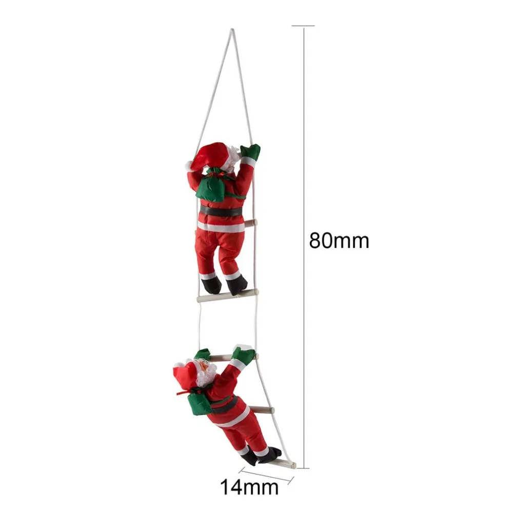 Большой 60/80 см Рождество noel natal Санта-Клаус кукла с альпинистской лестницей для подарка Sint Nicolaas Рождественская елка украшения