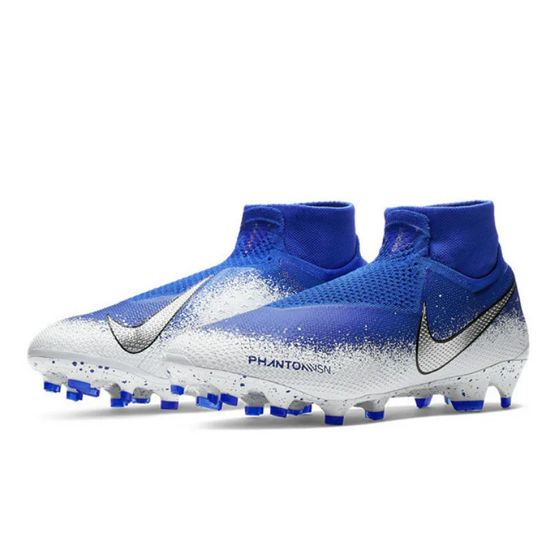 Оригинальные мужские футбольные кроссовки Nike Phantom VSN Elite DF FG, дышащие Нескользящие футбольные бутсы, светильник, уличные спортивные кроссовки AO3262