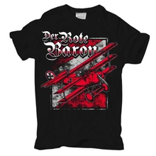 T-shirts unissex richthofen o barão vermelho jagdgeschwader teufel ek realizou fokker luftwaffe
