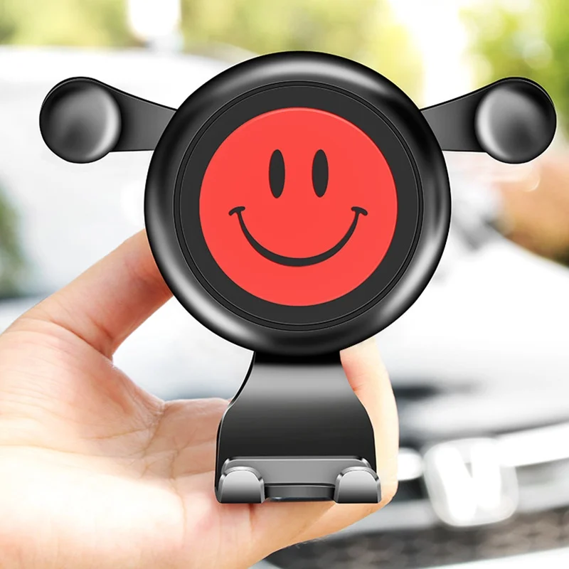 Smile Red Автомобильный держатель для телефона Tongdaytech для Iphone X XS 11 Pro Max, автомобильный держатель для мобильного телефона на вентиляционное отверстие, подставка для смартфона - Цвет: Smile Red