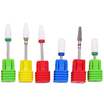 

Electric Nail Drill Bits For Machine Alloy Ceramic Diamond Nail Drill Bit Rotary Burr Milling Cutters For Manicure Pedicure