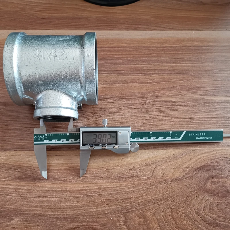 DN65 1PC 2.5inch*1.2inch*2.5inch     T  connector used between air ring blower/vacuum pump  and relief valve