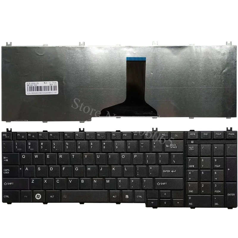 Для ноутбука Toshiba Satellite L670 L670D L675 L675D C660 C660D C655 L655 L655D C650 C650D L650 C670 L750 L750D US клавиатура
