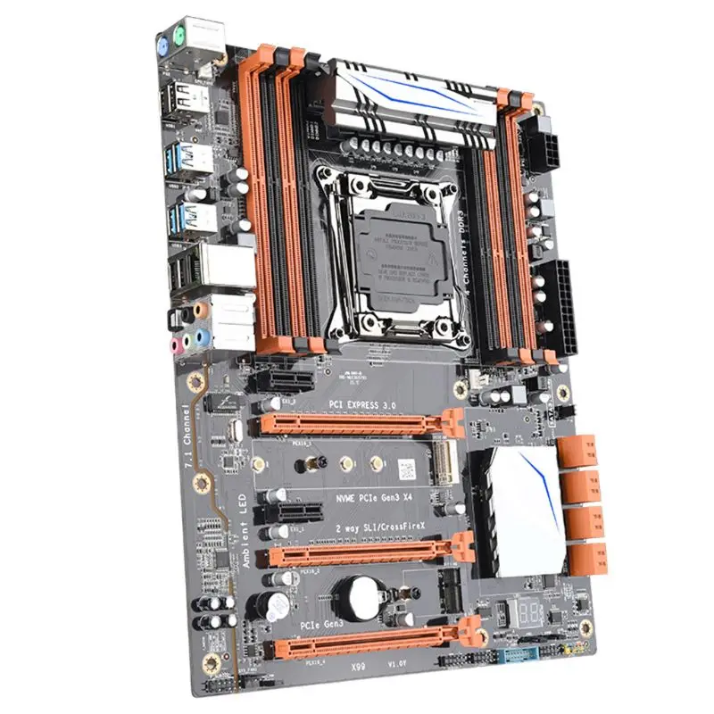 X99 Lga 2011-V3 материнская плата 4-канальный Ddr3 256G Ram, M.2 Ssd, Sata3.0, Usb3.0, Pcie 16X для Intel I7 E5-V3 2678 2669 2649 основная плата