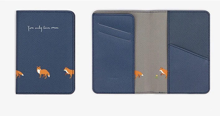 B-Card Bag SEREQI Обложка для паспорта милые маленькие животные и Plantstravel ID держатель зажим для паспорта короткий набор для паспорта держатель чехол для паспорта - Цвет: B-Card Bag