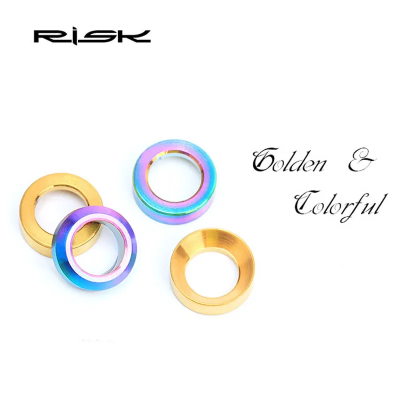 RISK 2 набор M6x5.2mm титановое легированное уплотнительное кольцо суппорта тормоза фиксированные болты велосипедные гидравлические винты прокладка для группы Shimano XT M8000
