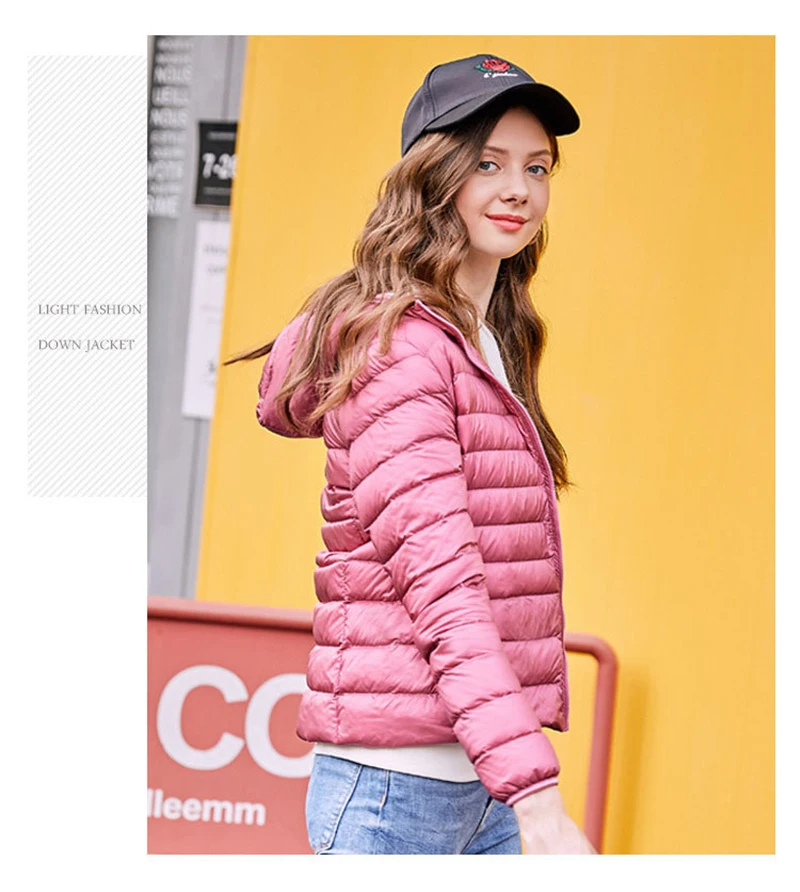 2019 New Hooded Women Jacket Casual Thin Light Ladies Female Jacket Coat Winter Warm with Fur Bomber Jacket Women Clothes (10)