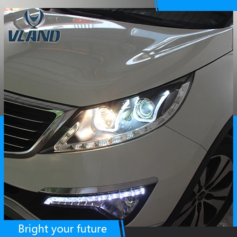 Передний фонарь для KIA Sportage R светодиодный прожектор 2011 2012 2013 2014|Фара авто в сборе|