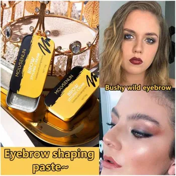 

1Pc Natural Wild Brows Wax Long Lasting Waterproof Soap Brows Eyebrow Cream Tattoo Dye Tint Pen Eyebrow Enhancer Makeup Gel Kit