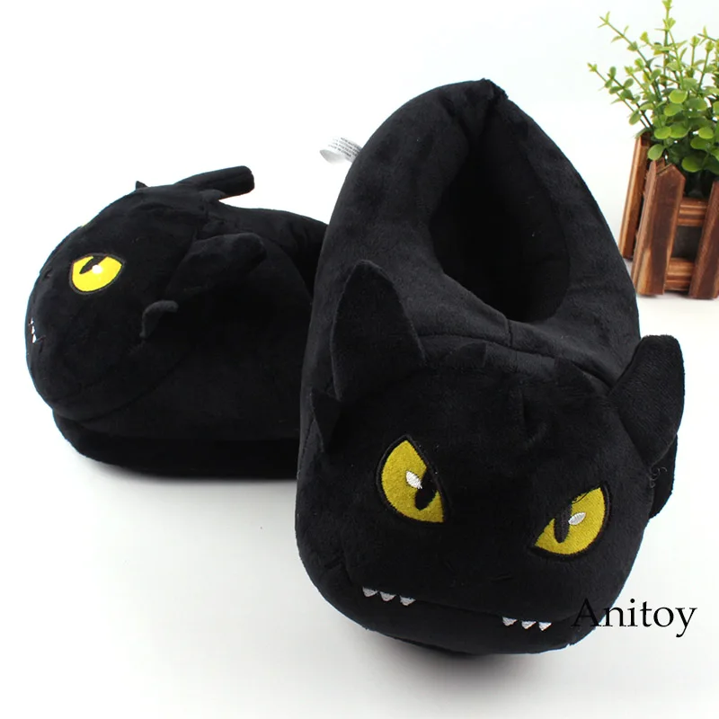 

How To Train Your Dragon Kawaii Plush Slippers Toothless Dragon Plush Slippers Winter Indoor Shoes Comfy Slipper 28cm