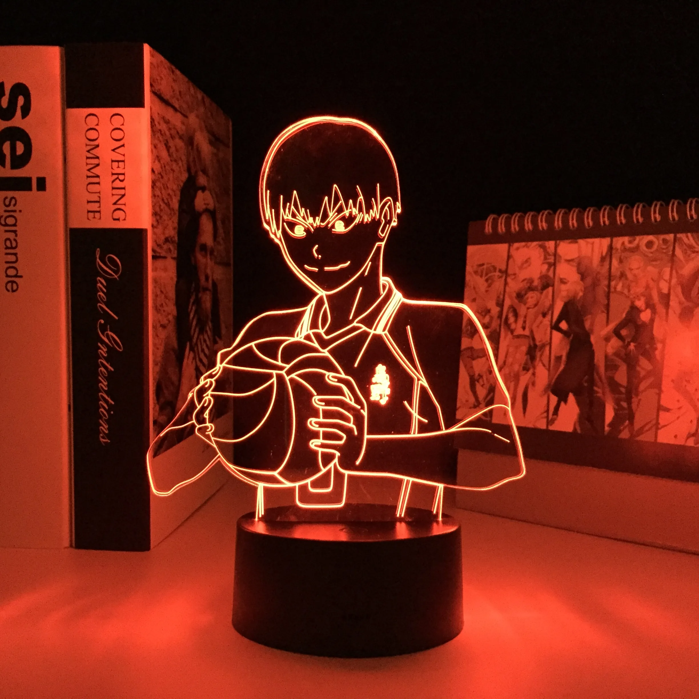 СВЕТОДИОДНЫЙ ночник в стиле аниме Haikyu Kageyama Tobio 3D лампа тобио для детей подарок на