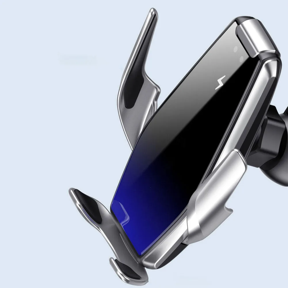 15W Automatic Clamp Car Wireless Charger Infrared Sensing Air Vent Mount Phone Holder for iPhone 11 Pro Max Samsung Note 10 Plus