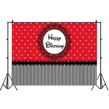 

Red Black Stripe Party Backdrops Baby Shower Kids Birthday Party Decoration Wall Sticker Poster Photography Background Props