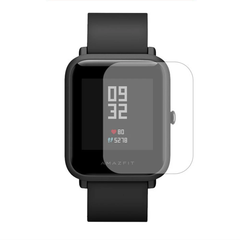 Защитная пленка на весь экран для часов Xiaomi Huami Amazfit Bip мягкая прозрачная защитная