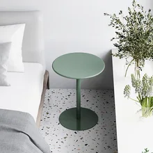 Table basse avec cadre en métal, design nordique moderne et créatif, Style de luxe, canapé, chambre à coucher, balcon, salon, Table ronde