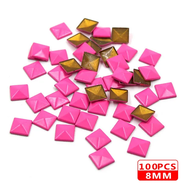 8MM Square Rose