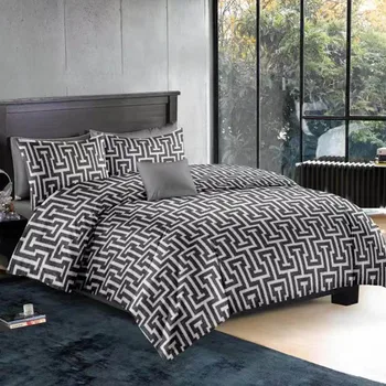 

Home Bedding Soft Duvet Cover with 1/2pcs Pillowcases Set Quilt Cover Single Double Full Queen King Sizes