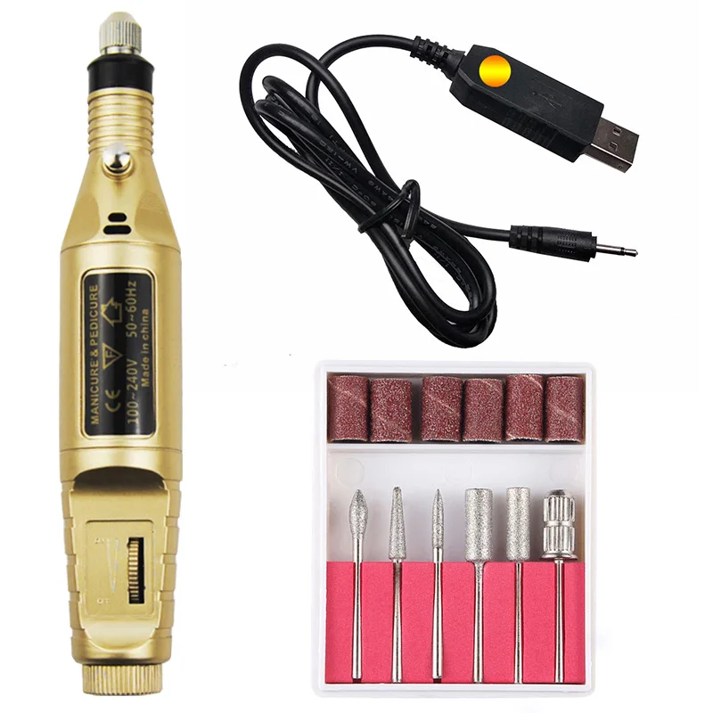 

20000 RPM Electric Nail Drill Machine Pedicure Manicure Machine Gel Remover Strong Nail File Portable Nail Drill Kit Equipment