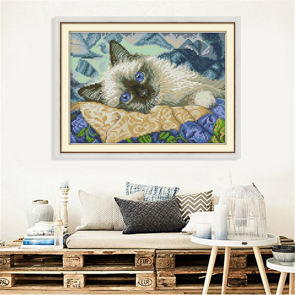 dmc cross stitch kit embroidery stitch joy sunday cross-stitch patterns needlework chinese counted cross stitch printed canvas (12)