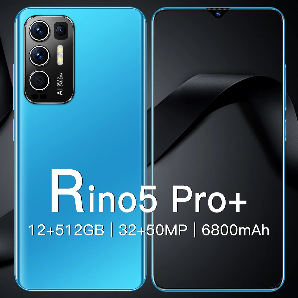 Смартфон Rino5 Pro 6800 мАч 6 7 дюйма 16 + 512 ГБ Android | Мобильные телефоны и аксессуары