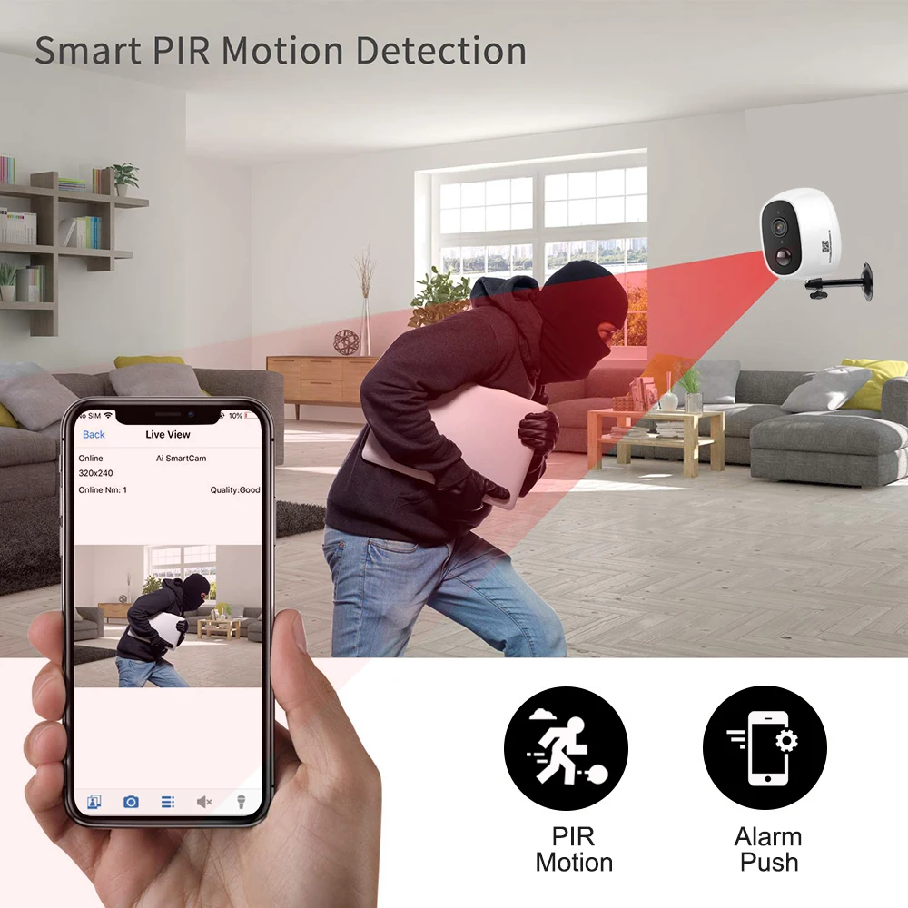 Wonsdar WiFi камера 1080P HD ночное видение домашняя CCTV Беспроводная ip-камера с питанием от батареи двухстороннее аудио Водонепроницаемая камера наблюдения