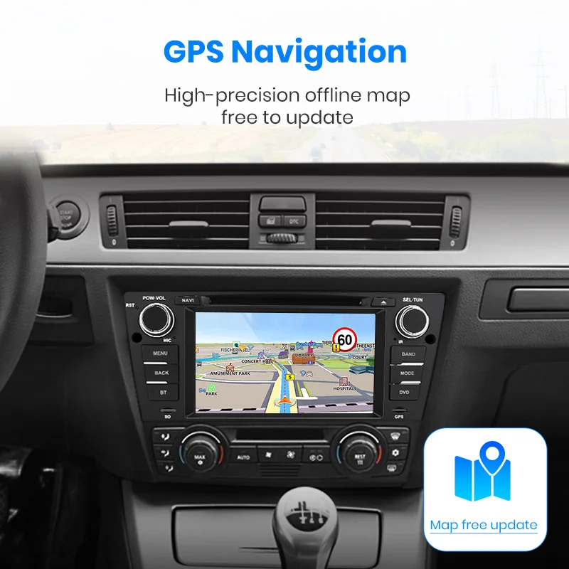 Clearance Junsun 2 din Car Radio car dvd player for BMW 3 Series E90 E91 E92 E93 Android 9.0 GPS navigation 4+64GB Optional 3