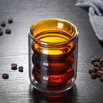 

Heat-Resistant Double-Layer Glass Creative Champagne Glass High-End Red Wine Glass New Transparent Water Cup Christmas mug gifts