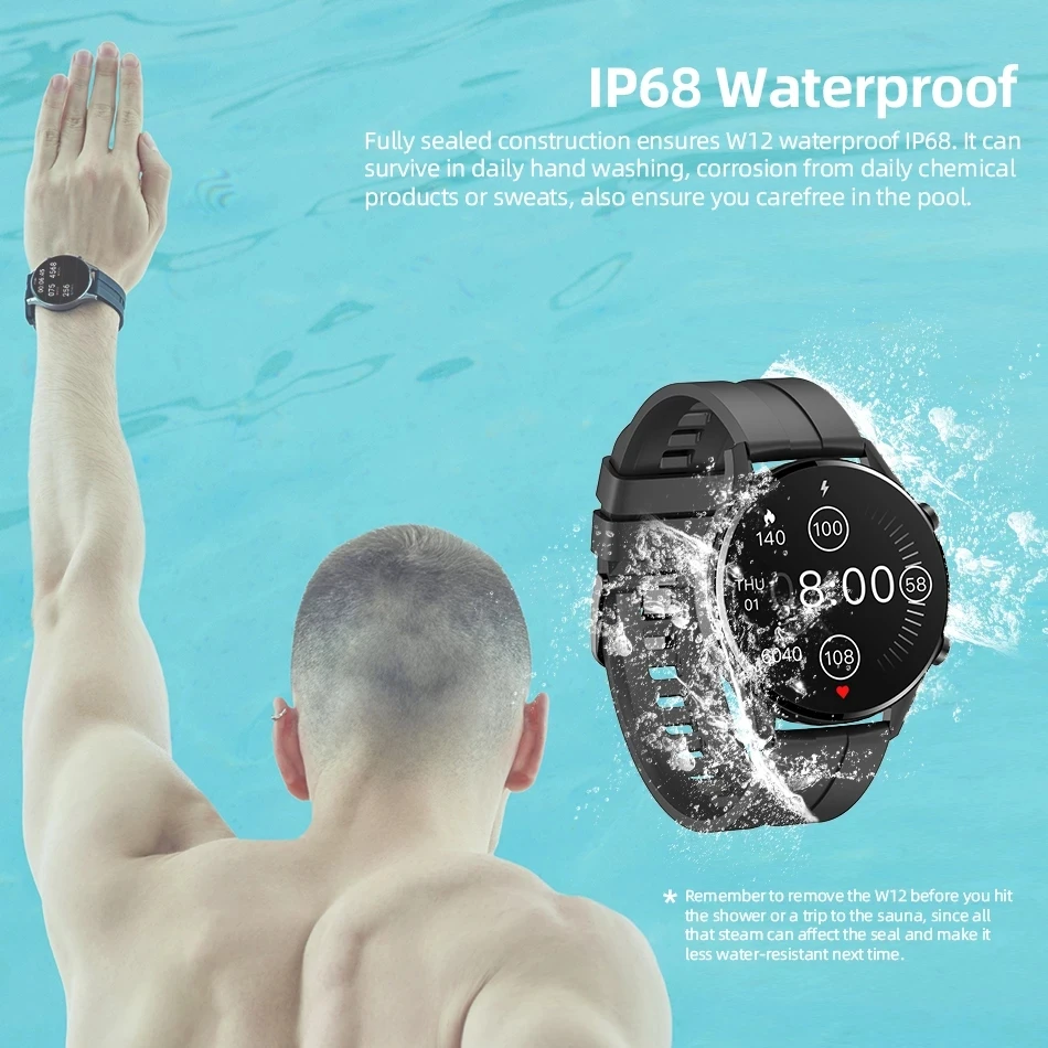 Imilab W12 Smart Watch | Fitness Tracker Men | Electronic Watches | Smart  Watches Men - W12 - Aliexpress