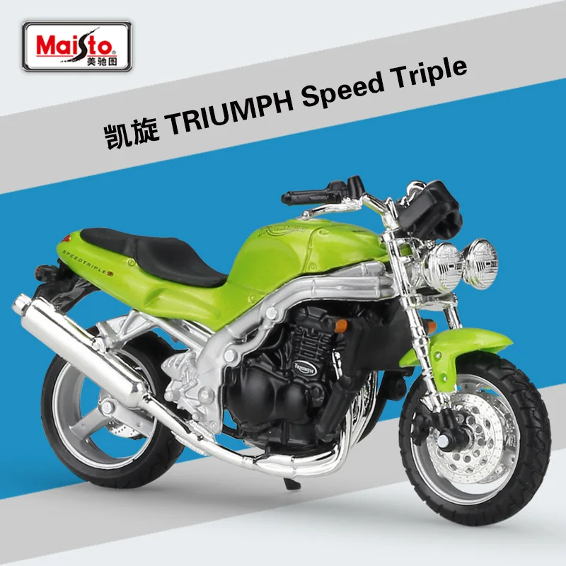 New Miniature Maisto 1:18 Scale TRIUMPH Speed Triple Motorcycle Diecast Model 