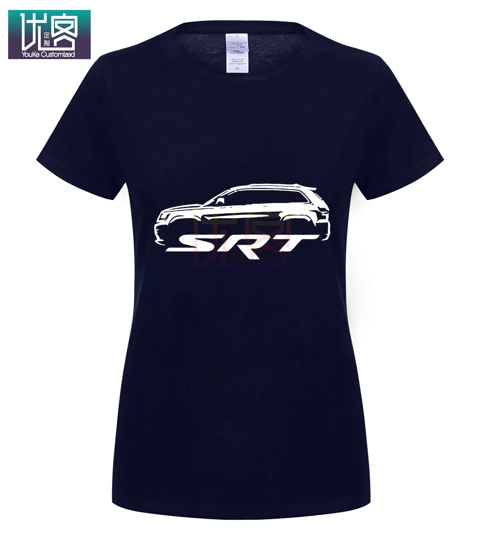 2011-16 Jeep Grand Cherokee SRT SRT8 контурный дизайн футболка Новинка футболка - Цвет: women navy