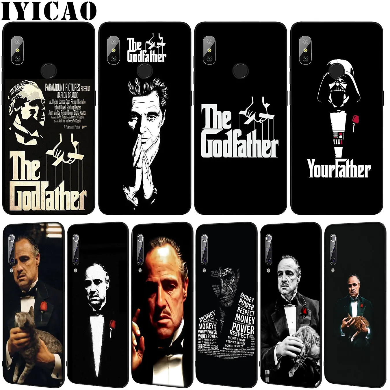 Мягкий силиконовый чехол Godfather для телефона Xiaomi Mi 10 9 9T A3 Pro 8 SE A2 Lite A1 6 CC9 CC9E pocophone f1