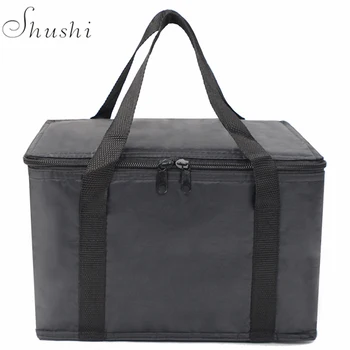 

Shushi Cooler Bag High quality picnic Large cooler bags Black Insulation package thermo ThermaBag Refrigerator Storage Bag