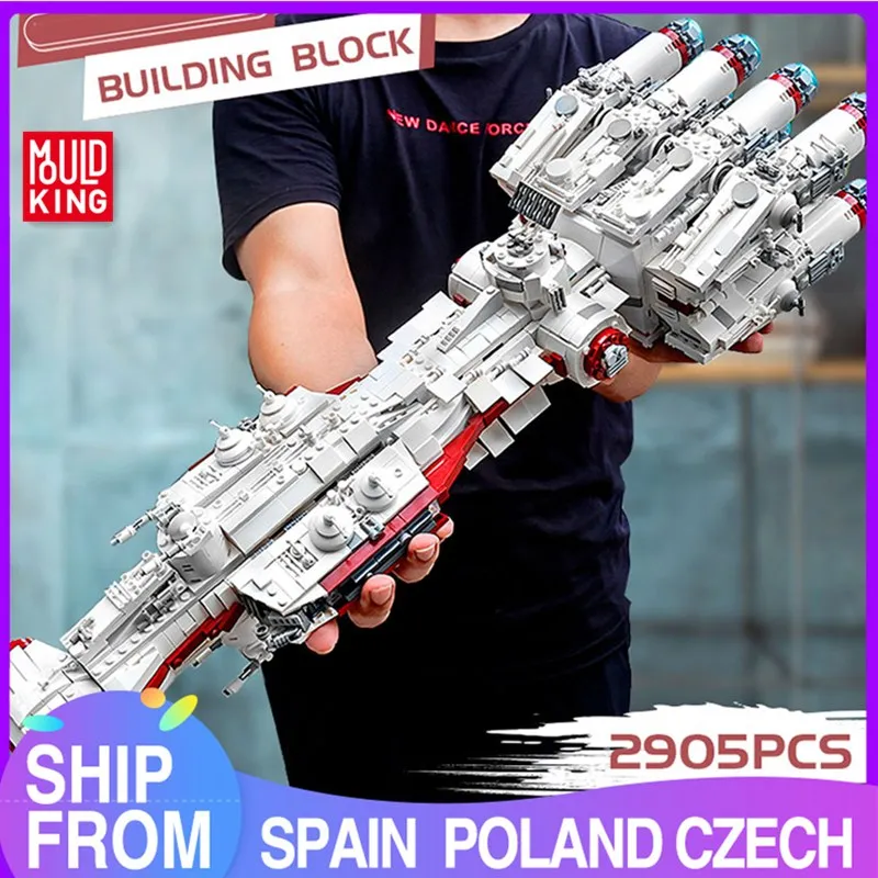 Photo Product Mould King Building Blocks Star Plan The Mortesv's Corellian Corvette-Blocksade Runner model Tantive IV set Kids DIY Toys Gifts