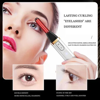 

1 PCS USB Charge Moving Ion Eyelash Curling Artifact Heating Lasting Stereotypes Charging Handheld Eyelash Curler Makeup Beauty