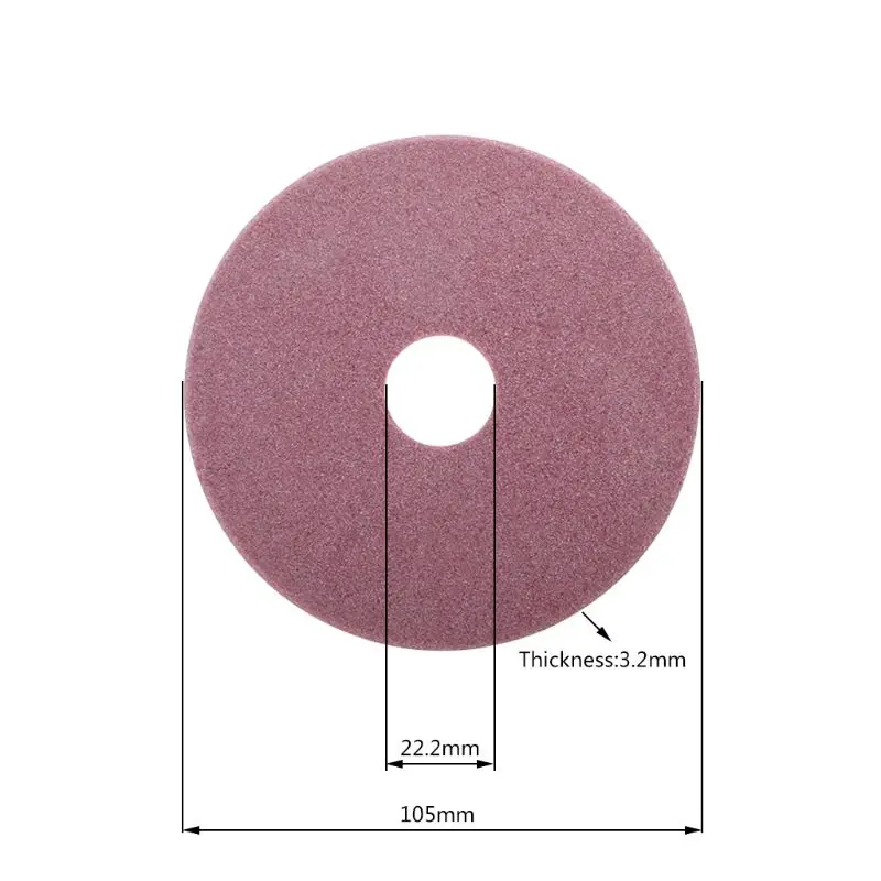 Size 105x22.2x3.2mm Электрическая цепная пила точилка алмазное шлифовальное колесо 98/105/145 мм Толщина 3,2/4,5 мм для обработки деревянных кромок и полировки цепная пила зубов - Наружный диаметр: Size 105x22.2x3.2mm