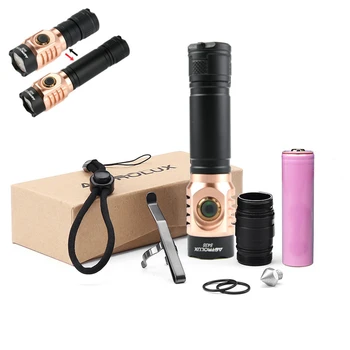 

Astrolux S43S Copper 4x LH351D/4x XPL-HI 3500lm New LED High CRI 95 EDC Flashlight + 1Pc 18650 Battery Torch Lantern Lamp