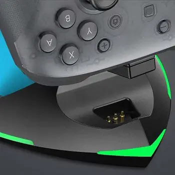 

5 in 1 Charger Stand for Switch Pro Controller 4 Switch Joy-con LED Incdicators R91A