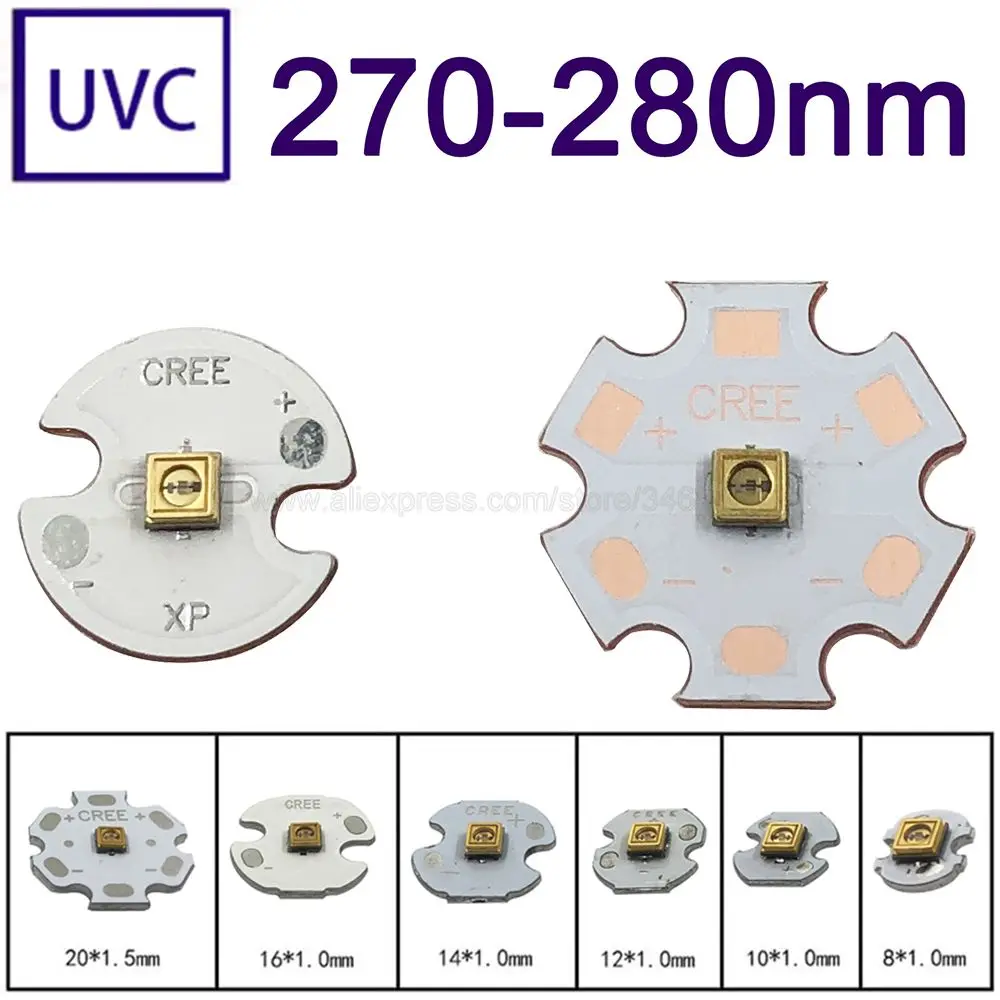 1 шт. светодиодный Диод UVC 3535 275nm лампа SMD бусины для оборудования дезинфекции УФ