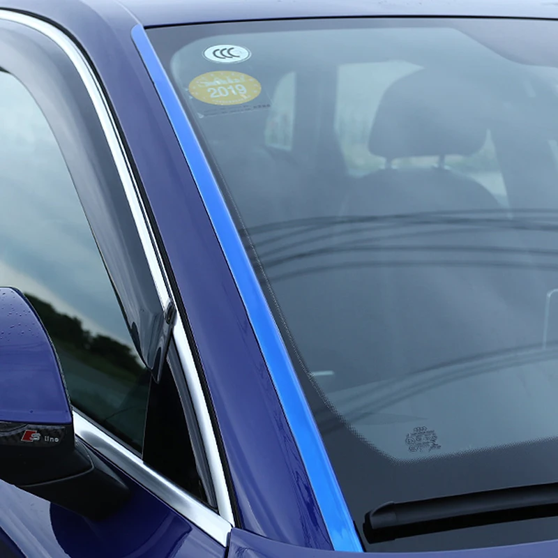 Для Audi Q5 FY Авто Переднее стекло лобовое стекло Боковая Отделка рамка наклейка хромированные внешние аксессуары