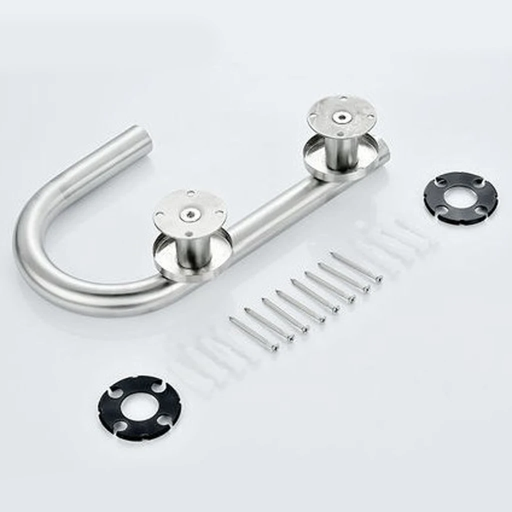 Stainless Steel Bathroom Handicap Elderly Grab Bar Safety Bath Shower Support Rail Handle Toilet Paper Holder