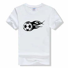 

Fashion Men Soccering Player Kicking Ball T-Shirt Summer Casual Cotton T Shirt Men football Short Sleeve O-neck T-Shirts