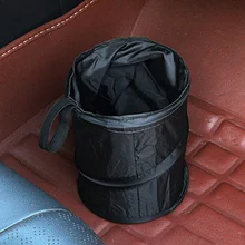 Удобный автомобильный контейнер для мусора, автомобильные аксессуары, переносное мусорное ведро, подвесная корзина, моющееся сиденье, задняя коробка для хранения